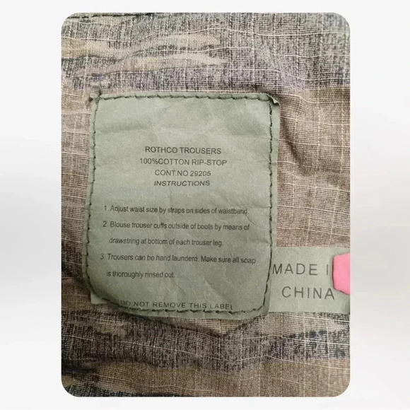 ROTHCO Vintage  Paratrooper Fatigues Tiger Stripe Camo Tactical Pants Size XXL - Picture 9 of 14